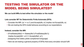 AI-ASSISTED METAMORPHIC TESTING FOR DOMAIN-SPECIFIC MODELLING AND ...