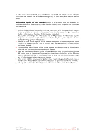 Telecom Italia - Annual Report 2013