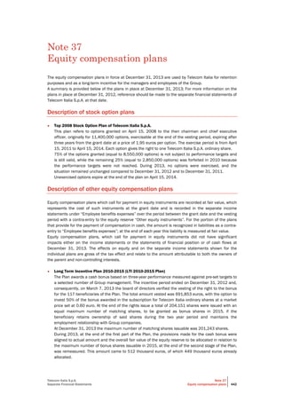 Telecom Italia - Annual Report 2013