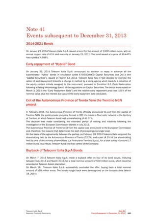 Telecom Italia - Annual Report 2013