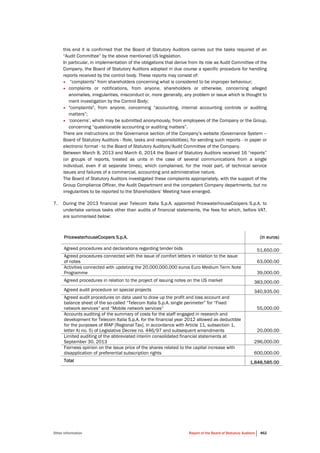 Telecom Italia - Annual Report 2013