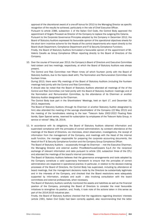 Telecom Italia - Annual Report 2013