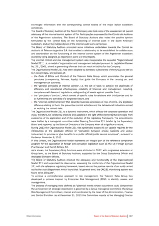 Telecom Italia - Annual Report 2013