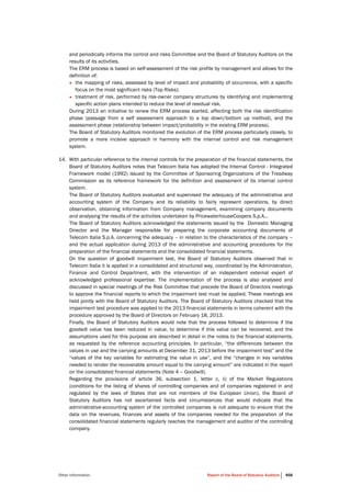 Telecom Italia - Annual Report 2013