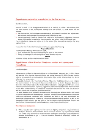 Telecom Italia - Annual Report 2013