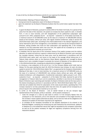 Telecom Italia - Annual Report 2013