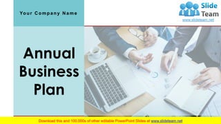 Annual
Business
Plan
Your Company Name
1
 