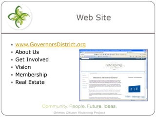 Grimes Governors District