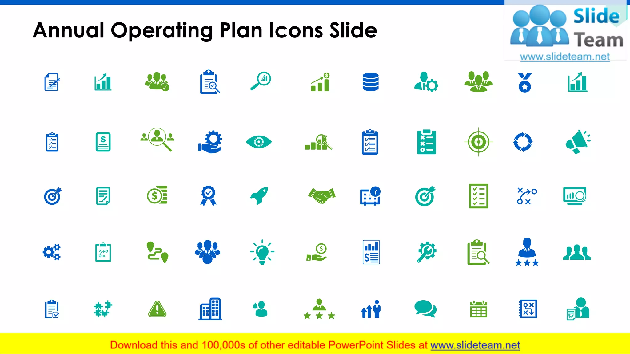 Annual Operating Plan Icons Slide
23
 