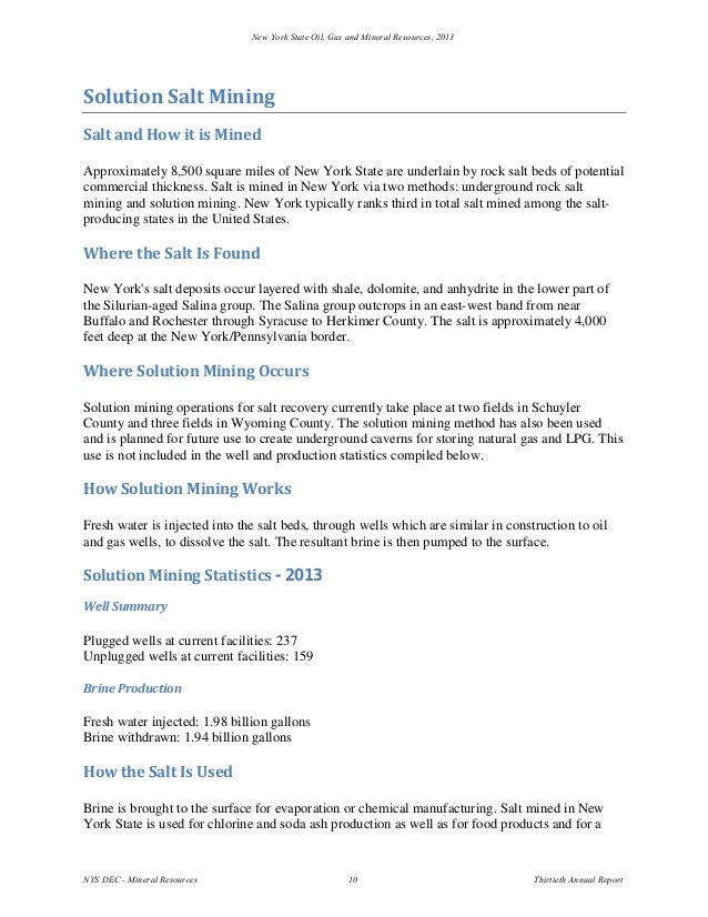Sample Essay For High School Students Thirtieth Annual Report A Healthy Mind In A Healthy Body Essay also Examples Of High School Essays Dec Annual Report New York State Oil Gas And Mineral Resources Synthesis Essay Ideas