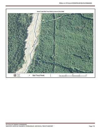 WRIA 10: PUYALLUP/WHITE RIVER WATERSHED




PUYALLUP TRIBAL FISHERIES
2009-2010 ANNUAL SALMON, STEELHEAD, AND BULL TROUT REPORT                                      Page 173
 