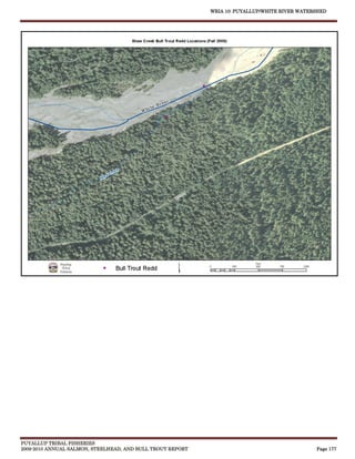 WRIA 10: PUYALLUP/WHITE RIVER WATERSHED




PUYALLUP TRIBAL FISHERIES
2009-2010 ANNUAL SALMON, STEELHEAD, AND BULL TROUT REPORT                                      Page 177
 