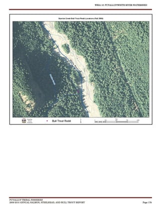 WRIA 10: PUYALLUP/WHITE RIVER WATERSHED




PUYALLUP TRIBAL FISHERIES
2009-2010 ANNUAL SALMON, STEELHEAD, AND BULL TROUT REPORT                                      Page 179
 