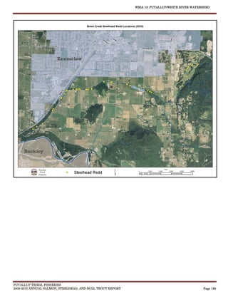 WRIA 10: PUYALLUP/WHITE RIVER WATERSHED




PUYALLUP TRIBAL FISHERIES
2009-2010 ANNUAL SALMON, STEELHEAD, AND BULL TROUT REPORT                                      Page 180
 