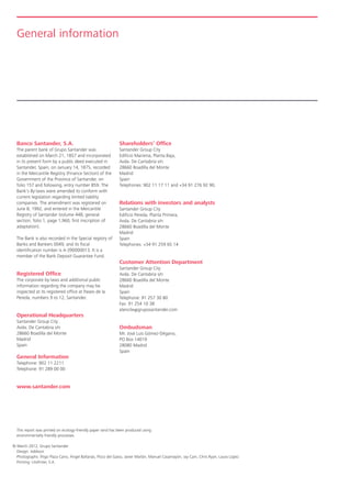 Santander Bank Annual Report  2011 