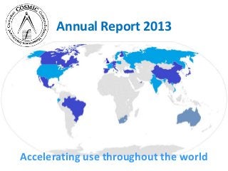 Annual Report 2013
Accelerating use throughout the world
 