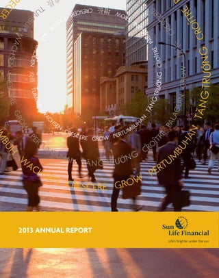 2013 ANNUAL REPORT2013 ANNUAL REPORT2013 ANNUAL REPORT
 