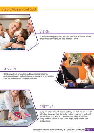 2015 Annual Report for Coaching With Substance | PDF