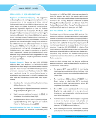 Rcgm Guidelines.pdf Annual report 2021 department of biotechnology-p125 | PDF