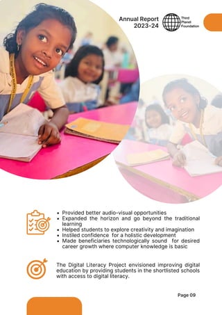 Annual Report 2023 - 2024 | Third Planet Foundation | www.3planet.org