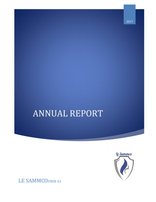 ANNUAL REPORT
2017
LE SAMMCOFIRM 42
 