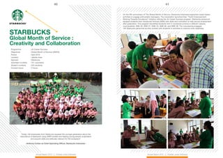 41
40
Annual Report 2015 || Prestasi Junior Indonesia
Annual Report 2015 || Prestasi Junior Indonesia
STARBUCKS
Global Mon...