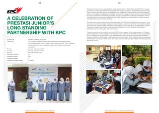 45
44
Annual Report 2015 || Prestasi Junior Indonesia
Annual Report 2015 || Prestasi Junior Indonesia
Prestasi Junior has ...