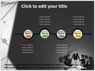 Annual Report Powerpoint Template - slideworld.com