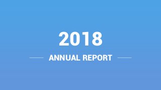 ANNUAL REPORT
2018
 