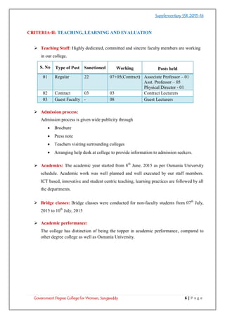 Ssr Report.pdf Annual report ssr supplementary 2015 16 | PDF