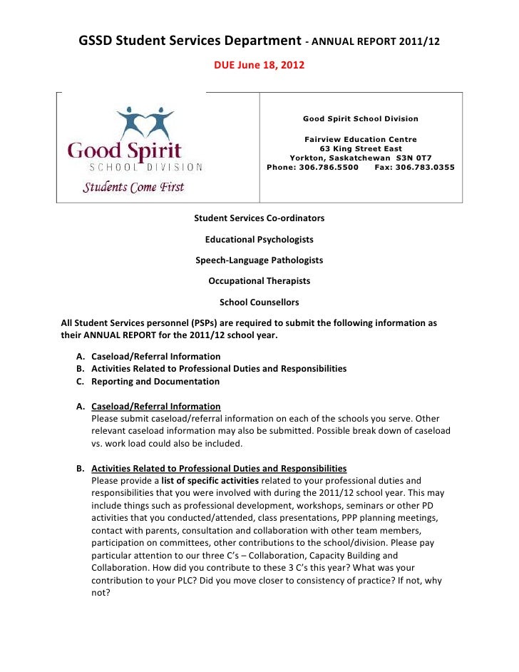 department report template