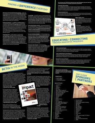 Over the past year, the BCTIA has delivered more than 50 programs and events that have
connected thousands of technology a...