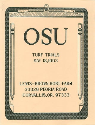 1993 Annual Student Field Day