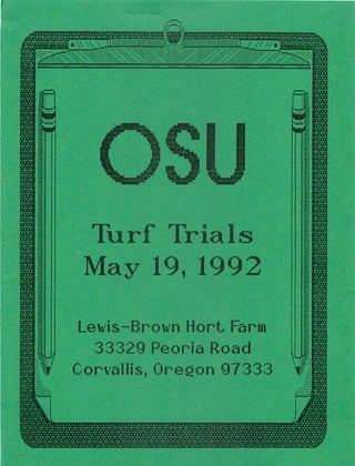 1992 Annual Student Field Day