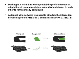 Molecular Docking studies against SARS-COV-2 | PPTX