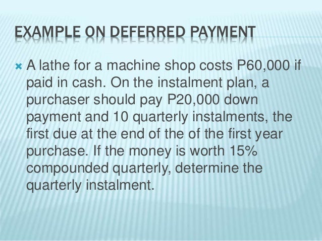 deferred annuity formulas