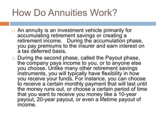 Annuities explained | PPTX