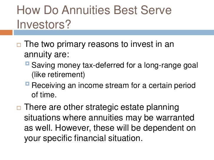 Annuities explained