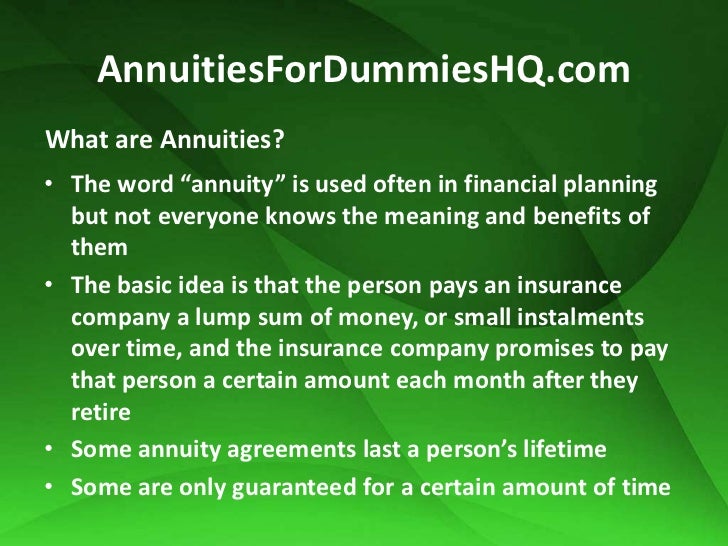 Annuities-For-Dummies