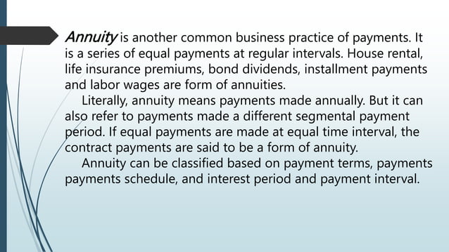 Annuities General Mathematics Grade 11 Pptx Stocks And Bonds
