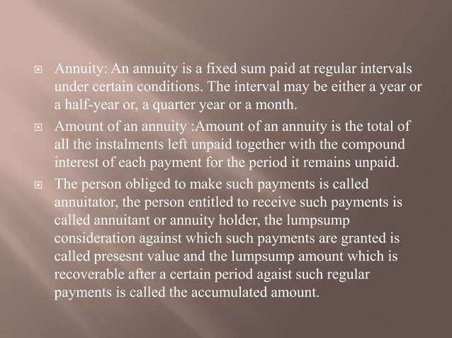 Annuities Ppt Pptx