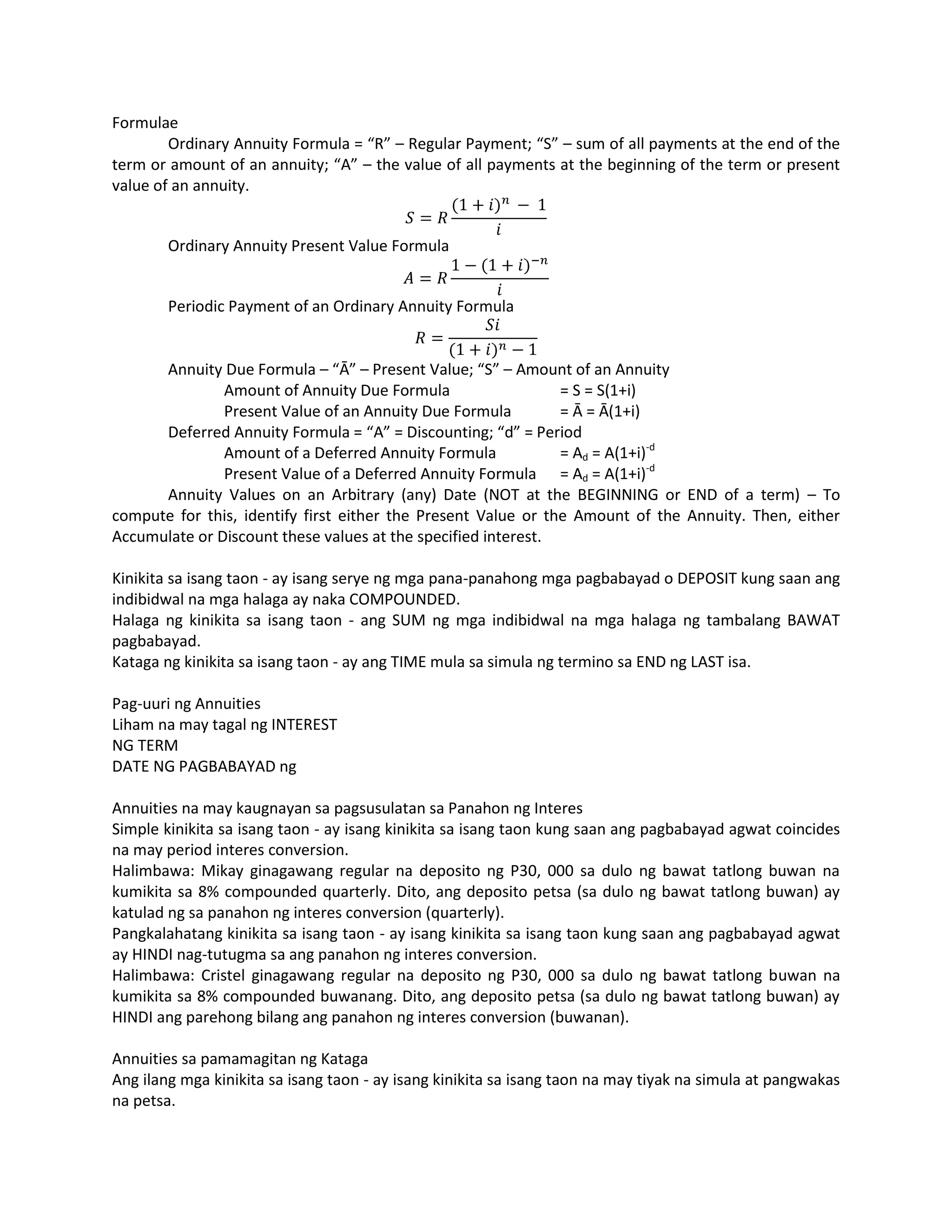 Annuity | DOCX