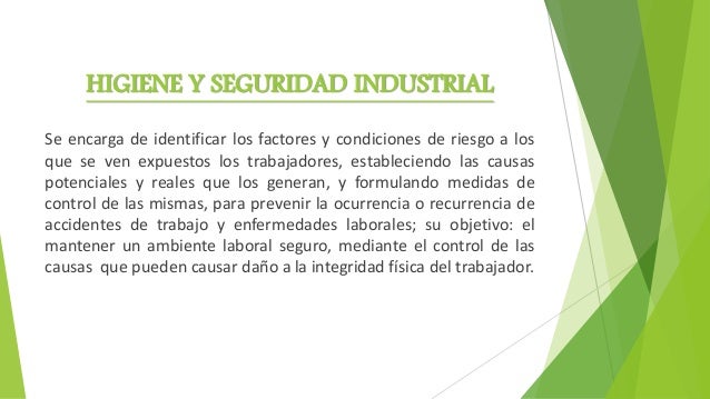 Higiene y Seguridad Industrial