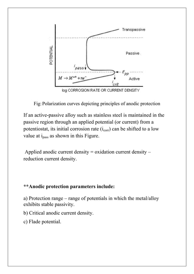 Anodic protection for corrosion prevention | PDF | Chemistry | Science