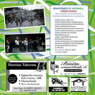 Anoeta'13 aldizkaria