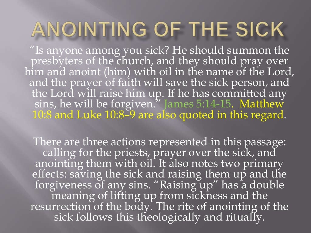Anointing of the sick