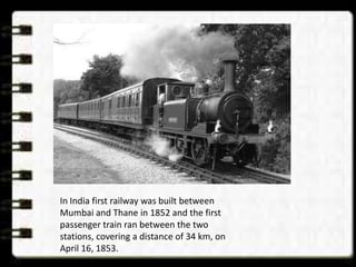 Old Train In India An old & rare pictures of the indian history | PPTX