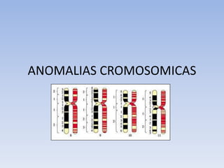 ANOMALIAS CROMOSOMICAS
 