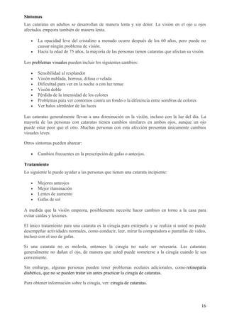 Anomalías en estructura interna del ojo