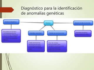 Diagnóstico para la identificación
de anomalías genéticas
 